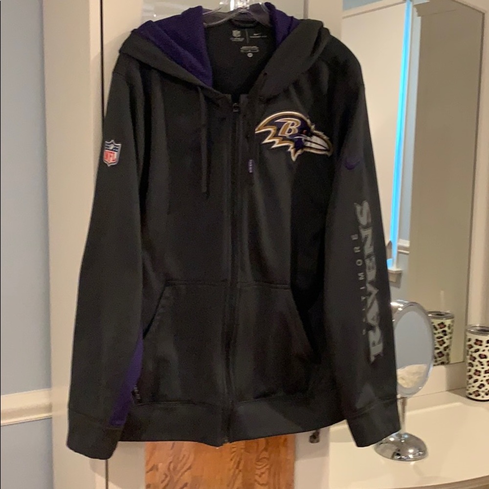 ravens nike zip up